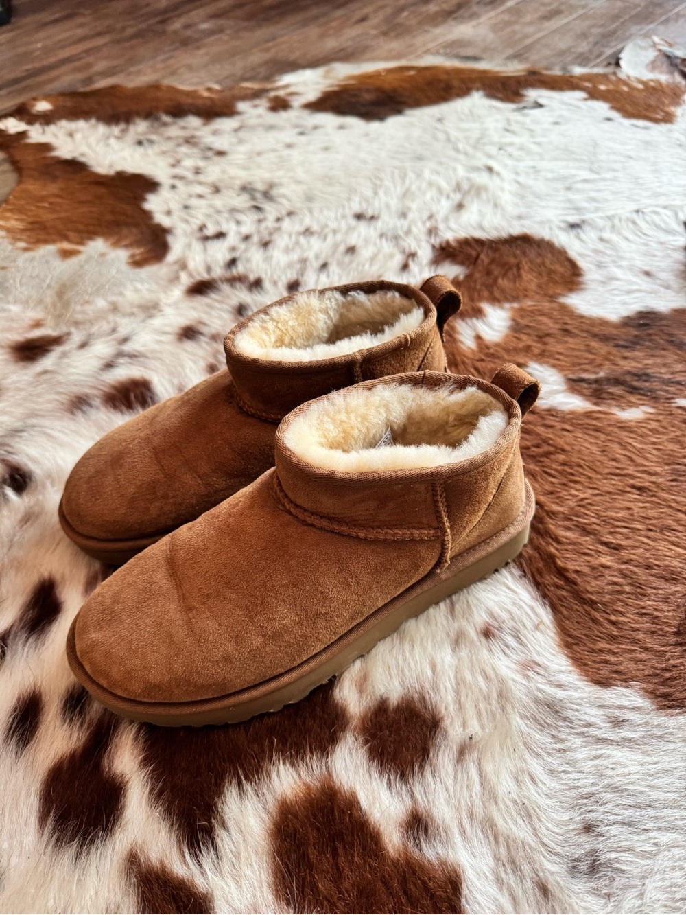 UGG ultra mini Chestnut size 8